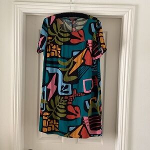 SHEIN Abstract Print Dress